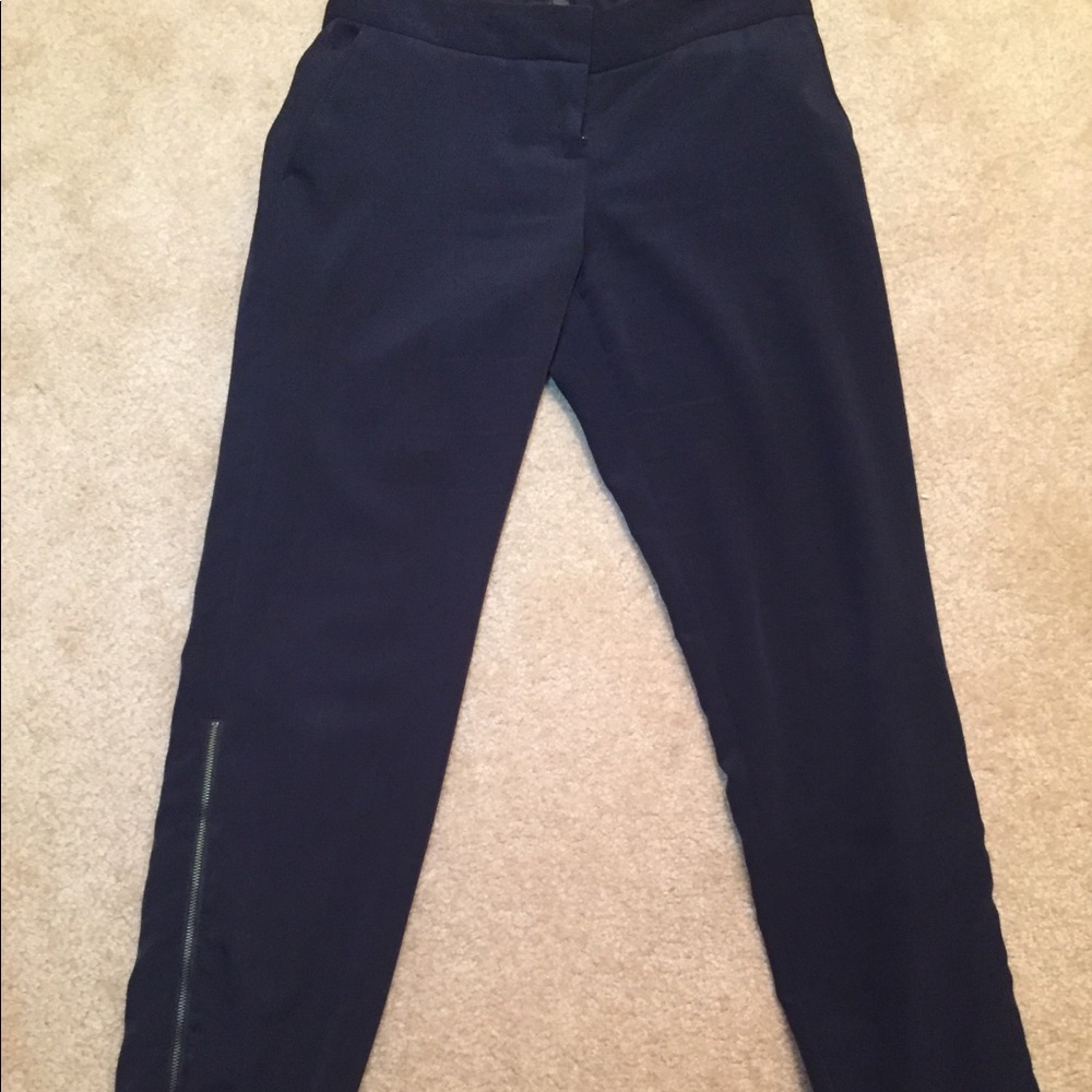 Forenza Navy Blue Pants + Zipper Leg - Size 2(GUC)